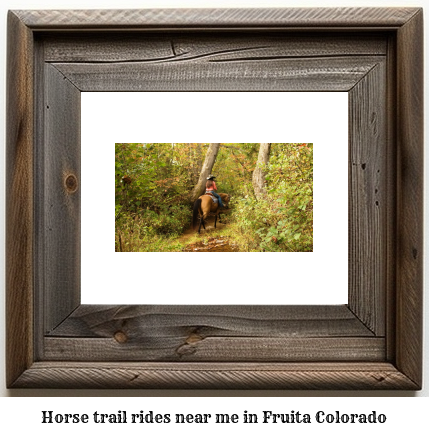 horse trail rides near me in Fruita, Colorado